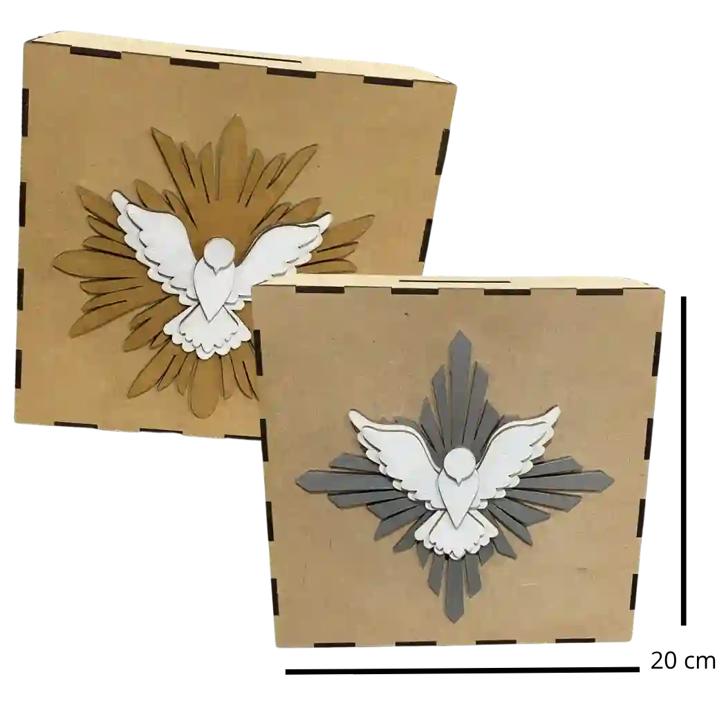 Caja con paloma 3D