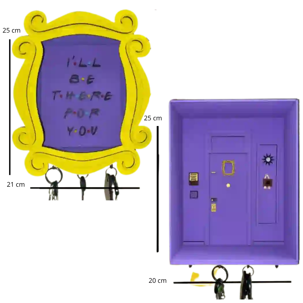 Porta llaves de pared temática de Friends